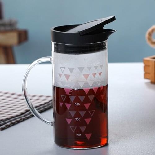 New temperature-changing coffee pot high-temperature glass transparent sharing pot coffee cup coffee maker