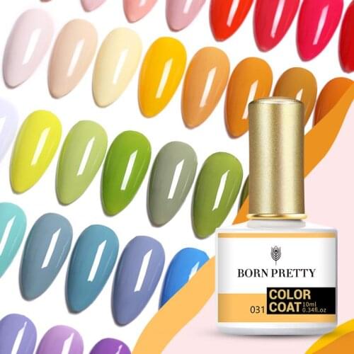BORN PRETTY 10ml UV Gel Nail Polish 120 Colors Black White Pink Blue Glitter UV LED Gel Varnish Long Lasting Nail Gel Polish