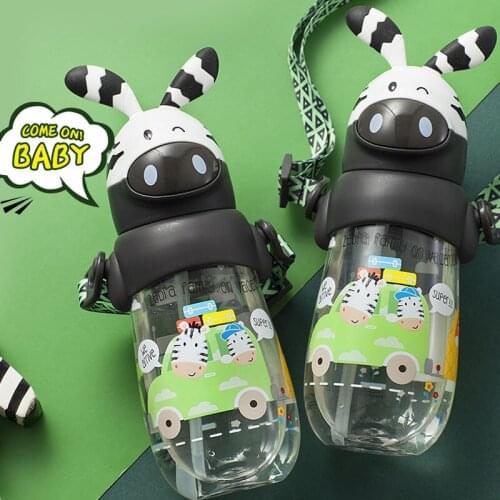 Pinkah Childrens Kettle 490ml With Straw Kids Cup Bpa Free Cartoon Cute Baby Bottle Portable Leakproof Tritan Water Milk Cup