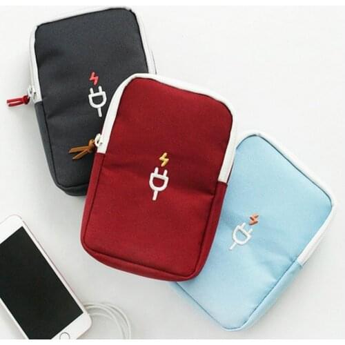 Portable Travel Gadget Storage Bag Cable Digital Bag Data Lines Package Organizer Wholesale Accessories Supplies Products Stuff