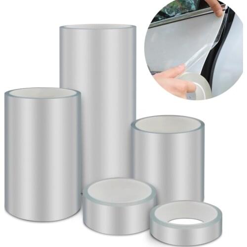 Transparent Car Stickers Protector Car Door Sill Sticker Scratchproof Stickers Protector Nano Tape Auto Bumper Strip Car Protect