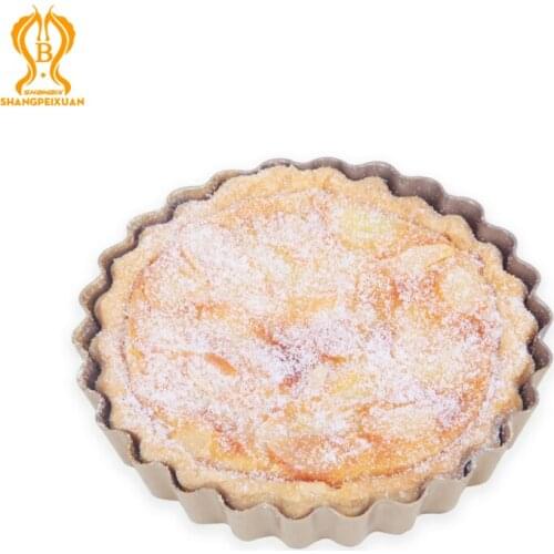 SHANGPEIXUAN 4 inch Nonstick Pie Mold Heavy Duty Carbon Steel Mold Mini Pudding Pans Durable Nonstick Toast Mold Bakeware