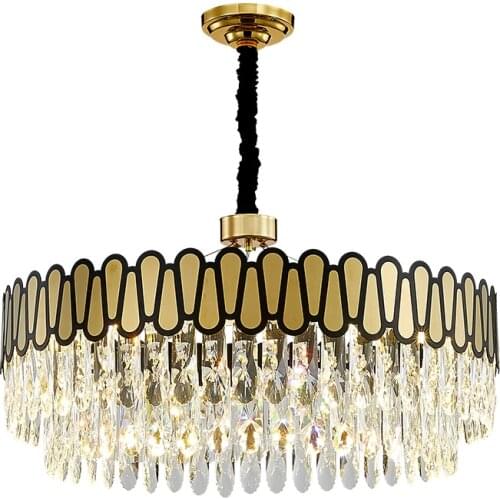 Modern Crystal Chandelier Lighting Flush Mount Chandeliers Light for for Living Dining Room Bedroom Hall Restaurant Hotel Decor
