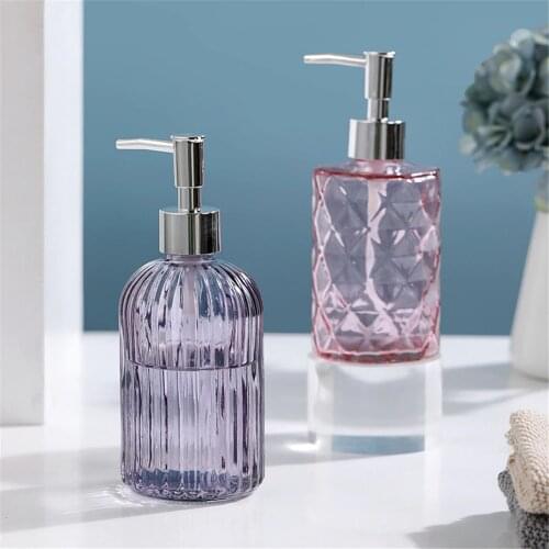 Glass Soap Dispenser Bathroom Refill Empty Bottles for Shampoo Hand Washing Body Cream Nordic Lotion Liquid Storage Sub-bottle
