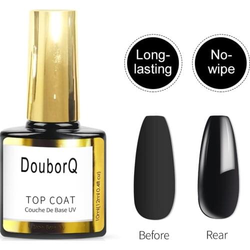 Top Base Coat UV Gel Nail Polish Shiny Soak off Reinforce12ML Long Lasting Nail Art Manicures Gel Set