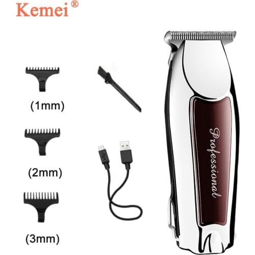 Kemei KM-9163 hair trimmer cordless Hair cutter rechargeable beard trimmer for men mini size powerful motor barber hair clipper