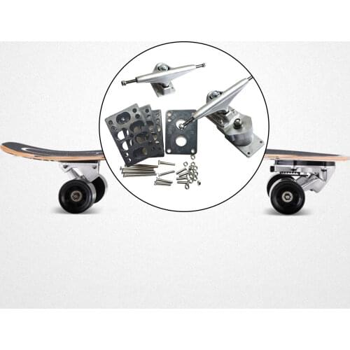 1 Set Skateboard Trucks Bracket Parts Bracket Trucks 6.25 Inch Surf Truck Longboard Truck Gravity Casting Perfusion Bridge Tools