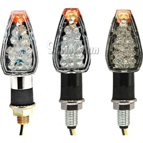 2 pcs Universal Turn Signal LED Dual Sport Scooter Motorcycle Dirt Bike Supermoto Amber Lights Lamp Indicators Blinker