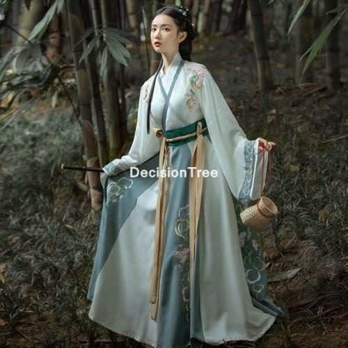 2021 woman chinese traditional ancient dance costumes women national stage ethnic hanfu dress tang suit ancient princess suit