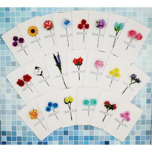 4@# 1Pcs Gift Box Kawaii Dried Flowers Cards Invitations Postcards Gifts Card Invitations Postcards Wedding Party Festival Greet