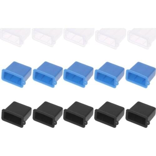 5Pcs USB Type A Male Anti-Dust Plug Stopper Cap Cover Protector