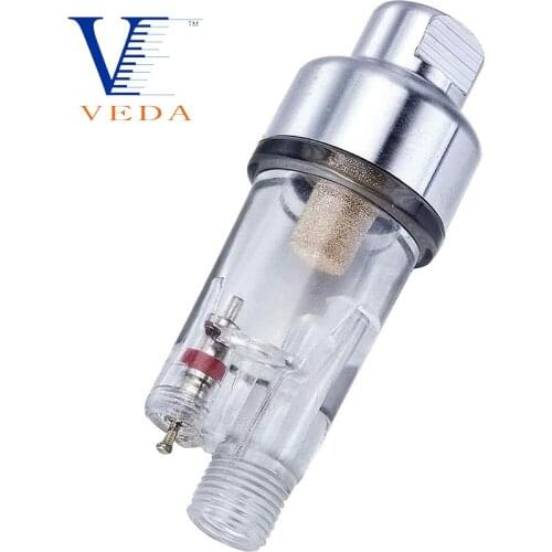 Airbrush in-Line Mini Separator for Supplies Air Filter and Water Trap for Connects into airbrushes and Hoses with 1/8" Threads