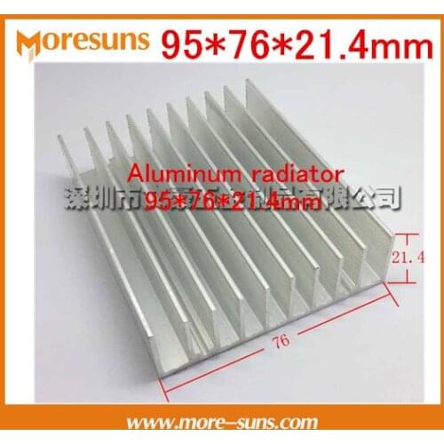 Fast Free Ship 2pcs/lot 95*76*21.4mm aluminum radiator panels/routing PCU radiator/electronic cooling block Heatsink