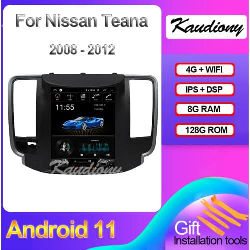 Kaudiony 10.4" Android 10.0 For Nissan Teana Car DVD Multimedia Player Car Radio Automotivo GPS Navigation Stereo 4G 2008-2012