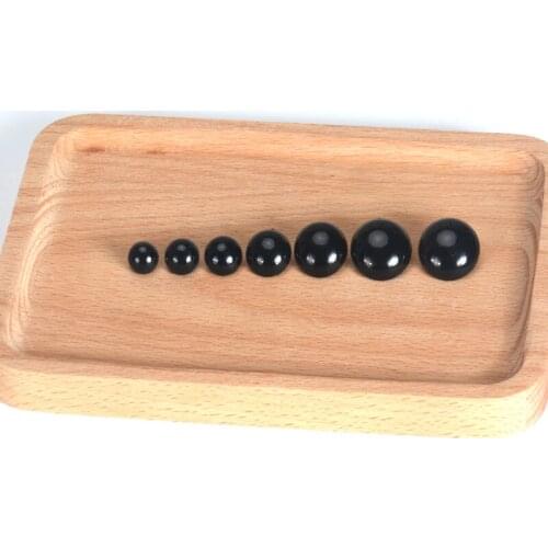 Free shipping 50pcs/lot mushrooms button female big black coat button Animal eyes buttons 8mm-25mm