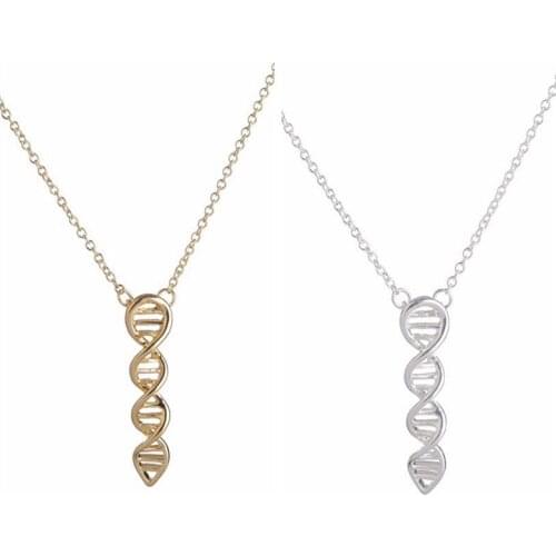 Biotechnology DNA pendant necklace Abstract number eight pendant necklace for women