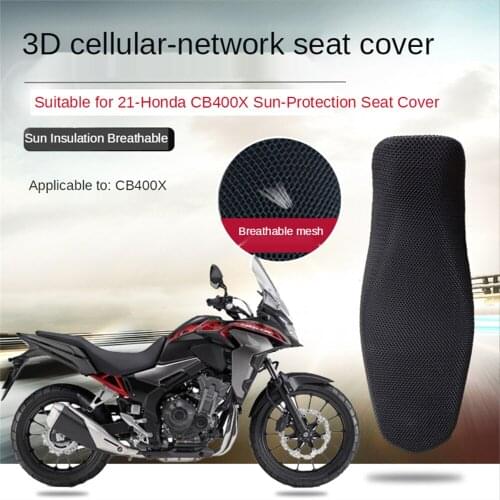 Motorcycle seat cover is suitable for 2021 Honda CB400X sunscreen cushion cover 3D sunscreen mesh cushion cover mesh cover