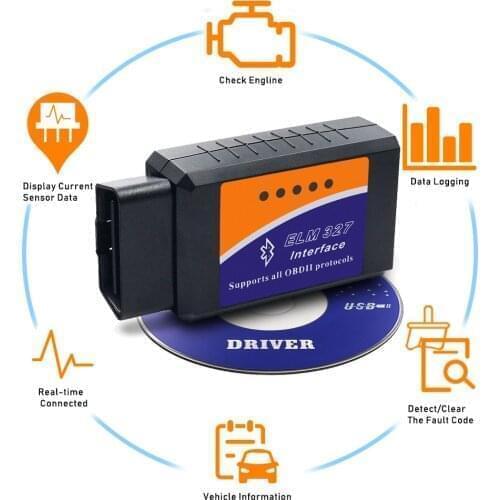 ELM327 V2.1 Bluetooth Diagnostic Tools For Volkswagen VW Jetta Polo Tiguan Touran Touareg Arteon EOS Caddy Sharan OBD2 Scanner