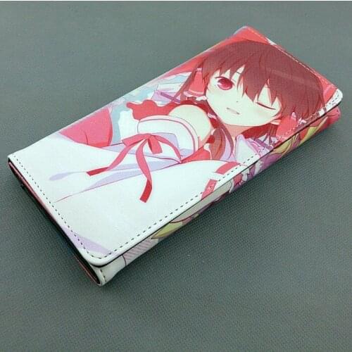 Long PU Women wallet Anime TouHou Project B purse colorful printing