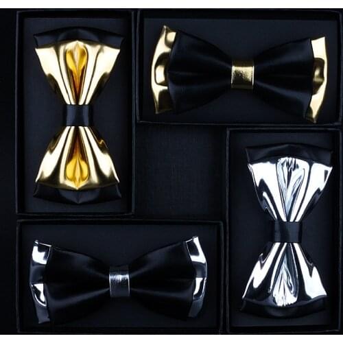 Exclusive design of double color matching bowtie dress wedding groom best man bow mens ties