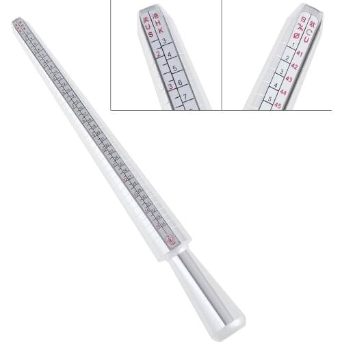 HK US EU JPN Degree Standard Four Yard Aluminum Alloy Ring Stick Measurement Tool Four Types Scale for Jewelry Tool Equipment