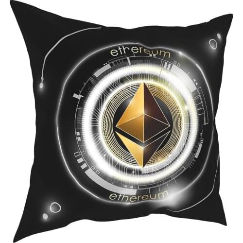 Ethereum Perfect Gift For A Crypto Trading Lover Throw Pillow Cover Decorative Pillow Bitcoin Btc Blockchain Cushion Covers