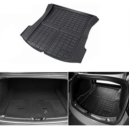 Car Rear Trunk Mat For 2017-2020 Tesla Model 3 Trunk Mat Car Rear Trunk Storage Mat Cargo Tray Trunk Waterproof Protective Mat