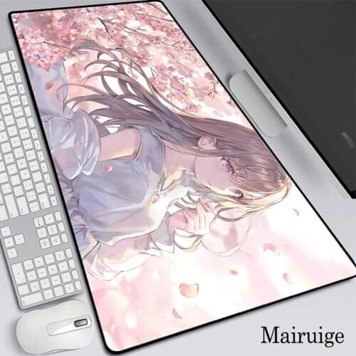 Mairuige Anime Girls Picture Gaming Mouse Pad XXL Kawaii Game Console Computer Keyboard Table Pad High Quality Large Mousepad PC
