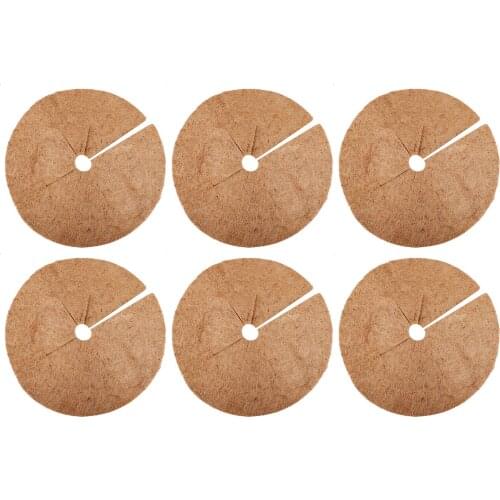 Plants Cover Protection Mat Multifunction Round 6PCS 20cm Brown 6pcs Water Storage New Gardening Supplies Planter Tree Use