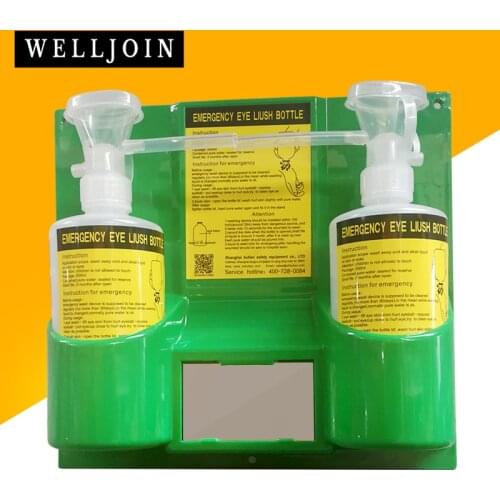 Wall Mounted Emergency Eyewash Station Portable Eye Wash Kit Safety Skin Shower Double Empty Eyewash