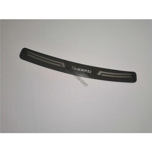 Stainless steel car Rear Bumper Protector Sill Trunk Rear guard Tread Plate Accessory For 2016-2019 Skoda superb