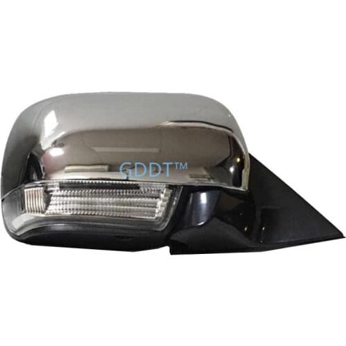 10 Wires Parking Glass for Pajero V97 V93 Side Mirror for Shogun V87 Rear View with Turning Signal Lamp for Montero V98 Chrome