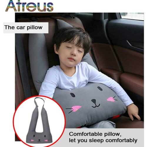 Car Seat Belts Pillow Children Headrest Protection Cushion for Skoda Rapid Octavia A7 A5 2 Fabia Kodiaq karoq Superb Mazda 6 3