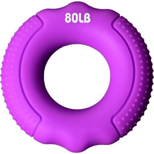 F2TC Silica Gel Portable Hand Grip Strengthener Ring Forearm Wrist Finger Exerciser Carpal Expander Rock Climbing Athletes