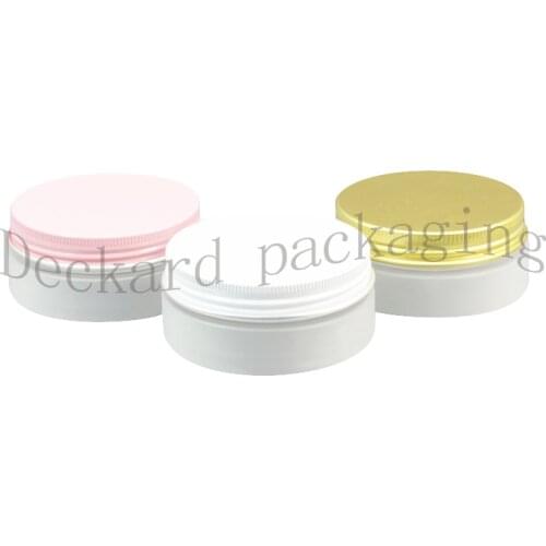 50pcs 50g Frosted Cream Jar Empty Plastic Cosmetic Container Frosted Jar Small Sample Makeup Nail Powder Case