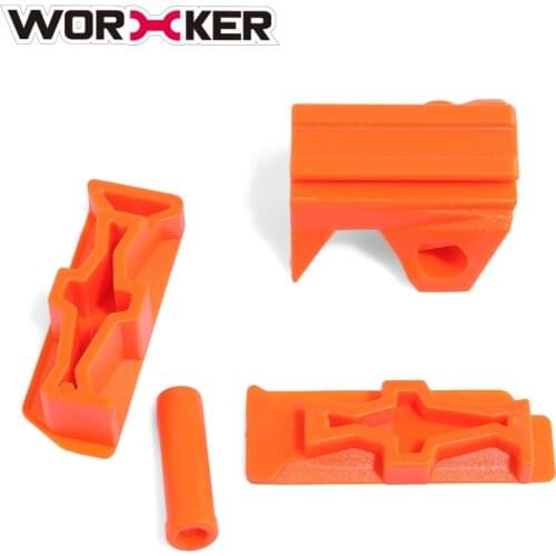 Worker Modified Toy Gun Accessories Top Side Rail Adapter Picatinny Base Set for Nerf Stryfe Accessories