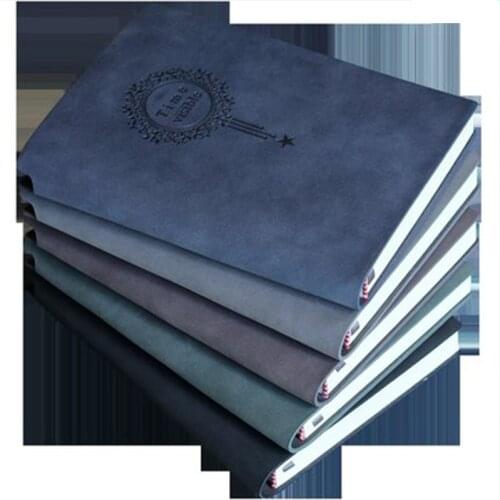 Retro Sheepskin Cover Business Notepad Notebook Daily Memo Plan PU Leather Sketch Book Office School Supplies