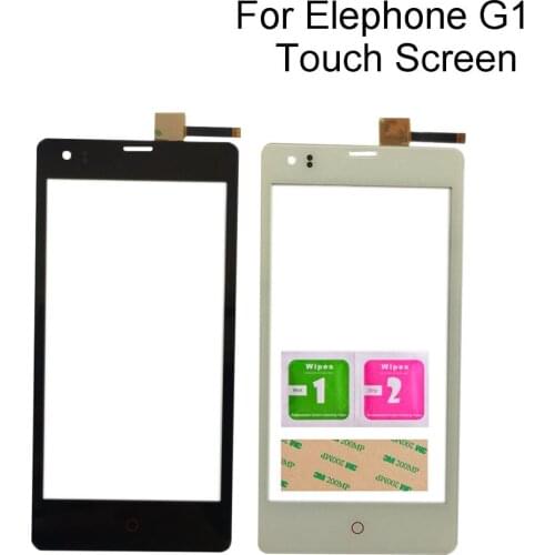 Phone Touch Screen For Elephone G1 Digitizer Panel Front Glass Sensor Tools 3M Glue Wipes Touch