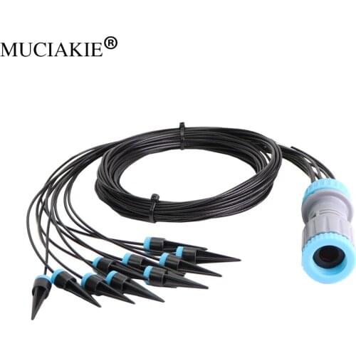 MUCIAKIE 10Head Drip Irrigation Garden Irrigation System Seeper Automatic Watering Device