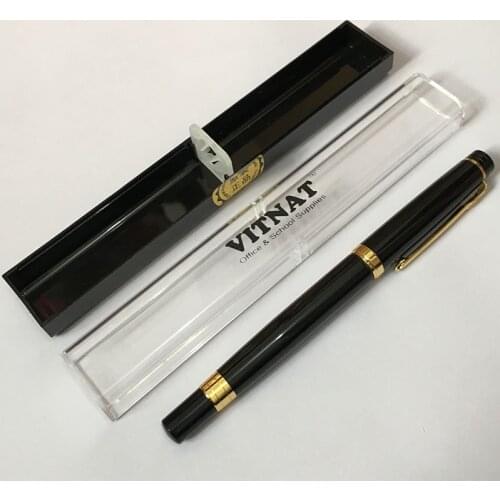TOP Customized Ballpoint Pen Matte Black Ballpoint Pen Gold Clip Office Supplies, with Box