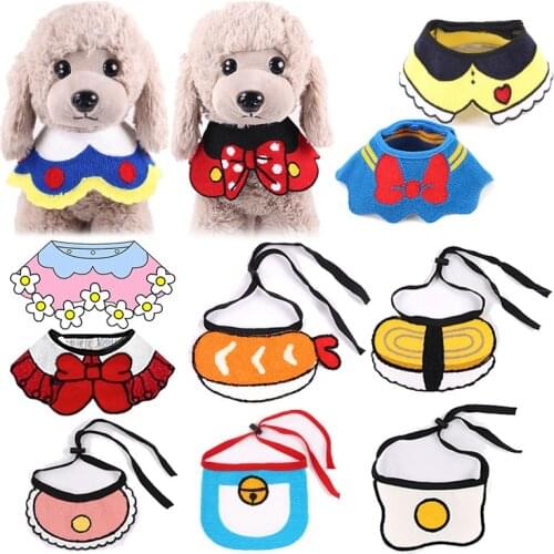 Pet mouth water towel cat dog scarf shawl wood dog Kejipang decorated bib Pitbull collar perro chihuahua puppy collar