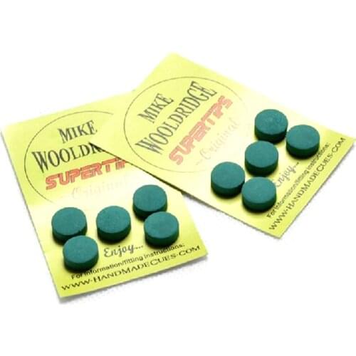 Xmlivet free shipping 5pcs/lot Green Pool Snooker cue tips 11mm Mike cue tips Billiards accessories China