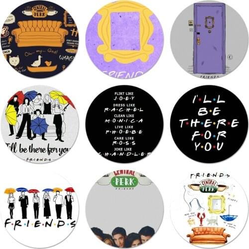 58mm Friends Season TV Badge Brooch Pin Accessories For Clothes Backpack Decoration gift