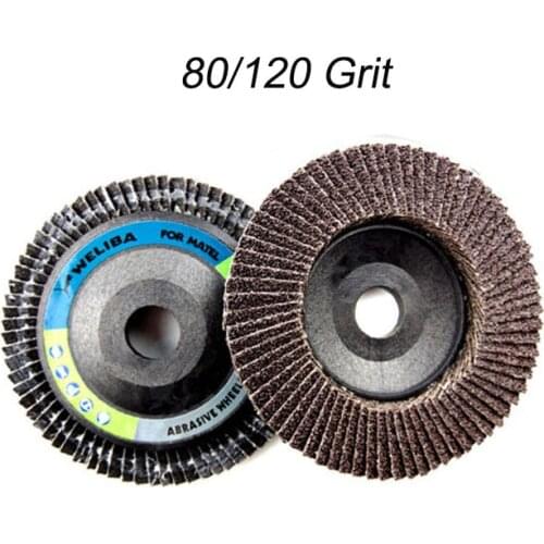 1pc Flap Discs 10mm 4inch Sandpaper Sanding Discs 60/80/120 Grit Grinding Sanding Polishing Wheels Angle Grinder