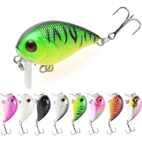 1PCS Mini Artificial Fishing Lure-Crank Lure 45mm/7.2g Rock Fishing, Top Hydraulic WobblerFishing Gear 6# Hook