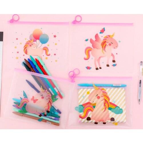 1pcs Dinosaur File Bag Student Cute Korean Bag Novelty Stationery Pencil Bag Children Cartoon Kawaii Bag Kawaii School Supplies