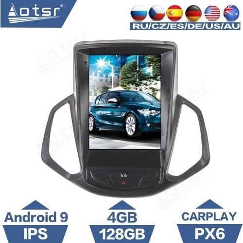 4+128G For Ford Ecosport 2013 - 2018 Tesla Screen Android 9 Car Radio Multimedia Player GPS Navigation DSP CarPlay PX6 Autoradio