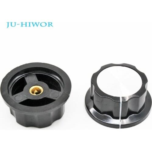 5pcs/lot A05 Bakelite Knob 45MMxH20MM Mounting Hole 6MM For Rotary Potentiometer & Encoder & Rotary Switch
