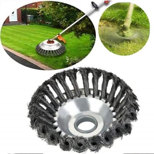 6" 8" Steel Wire Trimmer Head Grass Brush Cutter Dust Removal Grass Plate for Lawnmower Universal Fit Straight Shaft Trimmer