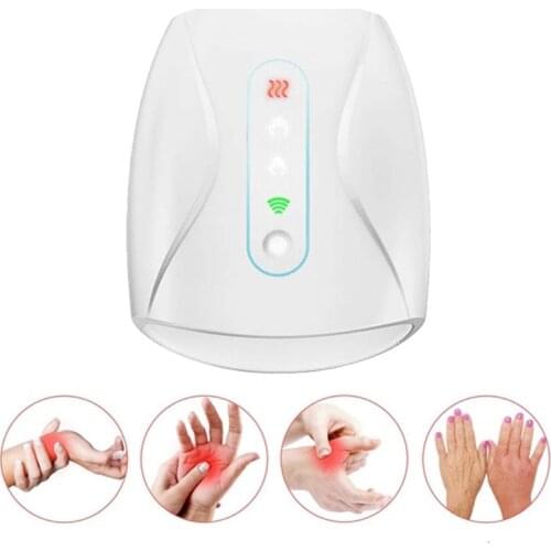 Wireless Electric Hand Massager 3 Levels Air Pressure Heating Palm Finger Massage Machine for Arthritis Pain Relief Carpal